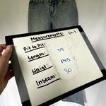 Brandy Melville John Galt medium wash bootcut blue jeans cotton women's small Photo 2