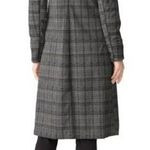 Michael Stars Plaid Ponte Crombie Long Jacket Double Breasted Grey Women's XS Photo 1