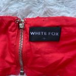White Fox Red Opposite Sides Crop Top Size Small Photo 6