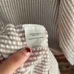 Petal and Pup Petal + Pump Tan Gingham Searsucker Mini Shirtdress Dress Photo 6