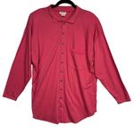 Hunt Club  Vintage Y2K Red Long Sleeve Tunic Button Up Shirt Women's Size Large‎ Photo 0