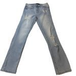 Rachel Zoe Rachel Roy Jeans Women's 2/26β Light Wash Distressed Straight Leg Denim Mid Rise Photo 1