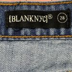 BLANK NYC  Raw Hem Distressed Denim Mini Skirt - Blue - 28 Photo 6