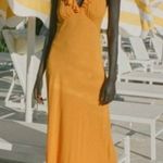 Doen Arleen Orange Maxi Dress NEW Photo 2