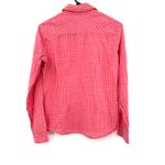 Eddie Bauer  Size XS Shirt Red Check‎ Plaid Button Up Lightweight 100% Cotton Photo 1