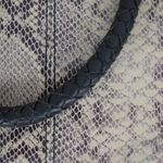 Margot Snake Textured Leather Tote Style Purse. Tan Photo 2