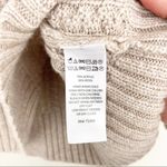 Artisan NY Wool Blend Tan Knit Turtleneck Sweater Fringe Sz M Photo 4