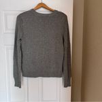 CHAPS Cardigan Sweater Women’s Size Medium Heather Gray Button Down O4 Photo 1