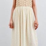 ZARA  cream ivory off white crochet midi dress Photo 0