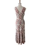 Rachel Zoe  Boho Tiered Maxi Dress V- Neck, Waist Tie,  Size 2 (Oversized) Photo 1