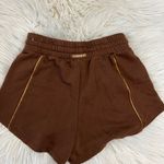 Nike Air Women's Size Small High-Rise Fleece Shorts, DQ6565-259, $60, Brown Photo 4