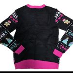 No Boundaries Christmas Womens Sweater Teddy Bear Balls Ornaments Hearts Sequins Size Medium Photo 4