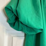 Elodie Green Puff Sleeve Crop Blouse Photo 1