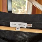 Good American NWT  Black Thermal Boyfriend Waffle Top Size 4X (6) Photo 1