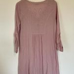 Boho Rose Embroidered Dress Pink Size M Photo 2