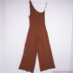 Free People NEW  BEACH‎ WAVERLY SWEATER ONE PIECE RIBBED ONE SHOULDER JUMPSUIT, L Photo 3