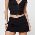 Princess Polly  Black Mini Skort  Photo 0