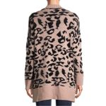 Dreamers  Leopard Print Open Cardigan Sweater Small/Medium Cozy Chic Photo 2