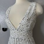 Lulus  Solita White Sequin Mesh Sleeveless Maxi Dress, S, 2575851 Photo 1