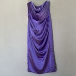 House Of CB  SANTANA VIOLET SATIN STRAPLESS CORSET MIDI‎ DRESS NWOT size L Photo 3
