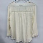 American Eagle  outfitters boho crochet oversized eyelet blouse size large Photo 1
