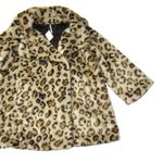 Free People NWT Sienna Leopard Faux Fur Double-Breasted Short Peacoat Jacket XS Photo 4