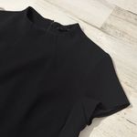 Theory  Jasneah Admiral Crepe Mini Dress Black Size 6 Photo 3