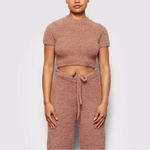 SKIMS  Cozy Knit Crop Top Rose Clay Size S/M Photo 10