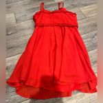 Selfie Leslie Tie Front Red Mini Dress Photo 8