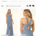 Azazie  Bridesmaid Chiffon Dress in Marigold Photo 4