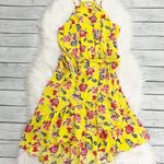 Joie  Yellow Floral Silk Dress Photo 2