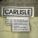 Carlisle Womens Green Vintage Mandarin Collar Frog Closure Blazer Jacket US 8 Photo 6