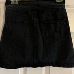 Vestique Black Jean Mini Skirt Photo 1