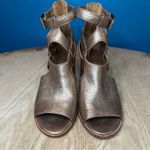 Donald J. Pliner Ronnie Leather Stacked Heel Open Toe Sandals Women’s Size 8.5 Brown Photo 4