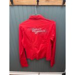Harley Davidson Harley‎ Davidson Red Button Down Shirt Women's xl Long Sleeve Embroidered Photo 2