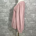 Jolie & Joy Pink Smocked Peplum Top Size 3X Photo 2