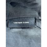 Jaclyn Smith  black &white Tweed quilted Leather button up moto jacket size small Photo 14