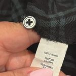 Madewell Wrap Front Palma Plaid Old Vine BLACK GREEN Shirt XS Photo 5