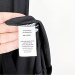 LNA NWT Zuki Rib Bodycon Asymmetrical Neck Mini Dress M Black Photo 5