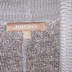 Ellen Tracy  Gray and Tan Open Front Sweater Vest Size Small Photo 2