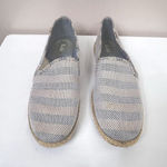 Keds Tennis Shoes Women Sz 8 Double Decker' Striped Blue & Beige Slip-On Casual Photo 1