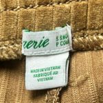 Aerie  Groove On Gold Ribbed High Waisted Velour Flare Pant Gold Small‎ Short Photo 2