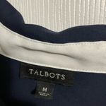 Talbots  Navy and White Blouse Photo 1