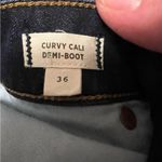 Madewell Eco Curvy Cali Demi Boot Denim Blue Jeans Women's Size 36 Plus Photo 8