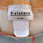 Vintage ‘90s 7 Sisters U.S.A. Southwest Print Side Tie Short Sleeve Blouse Orange Size XL Photo 5