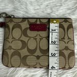 Coach  Brown Red Canvas Wristlet Photo 7
