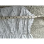 Madewell  Eyelet Lace Tank Midi Dress in Poplin White Size 00 Photo 15