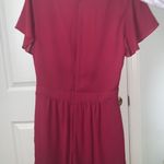 EXPRESS Red Cutout Romper Photo 2