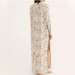 Free People  Intimately Neutral Leopard Print Maxed Out Maxi Robe Dress Size S Photo 1