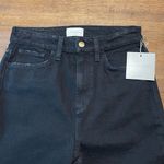 NWT Favorite Daughter The Eva Long Slim Denim Shorts Black Size 26 Photo 6